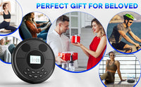 Portable CD Player with Bluetooth, USB, MP3, Dual Speakers