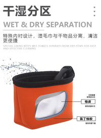 Golf Ball Cleaning Bag with Detachable Hook
