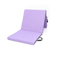 Three-Fold Exercise Mat with Carrying Handles Thick Three-Fold Exercise Mat Easy to Carry for Gymnasts