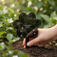 Weatherproof Paw Print Memorial Stake Easy to Install Pet Memorial Stake Decorative Pet Grave Marker Elegant for Garden