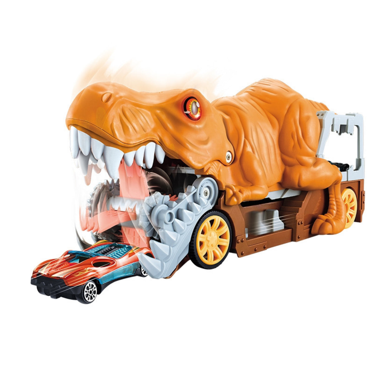 Large Monster Car Carrier with Ramp Rolling Car Carrier Truck with Cars Sturdy Transporter Truck Toy Colorful for Playroom