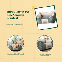 Orthopedic Dog Bed Canvas Pet Sofa
Comfortable Support Couch