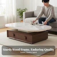 two-toneTone Design Rectangular Table with Drawer Contrasting hues Household Furniture Hidden Storage Wabi-Sabi aesthetic for Small Apartment Dwellers, Homeowners, Interior Designers, Living Room, Lounge Area