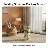 1 Rotating Footwear Organizer 360 Degree Rotation Shoe Rack Space Saving Storage Unit PVC Material Suitable for Entryway Hallway Bedroom