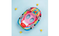 Thickened Material Kids Pool Buoy with Steering Wheel Leak-Proof Inflatable Car Boat Skin-Friendly Toddler Swim Seat for Toddlers, Babies, Beach, Summer Vacation