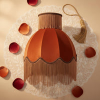 Velvet Tassel Lampshade Handmade Tassel Lampshade Soft Light for Hotel