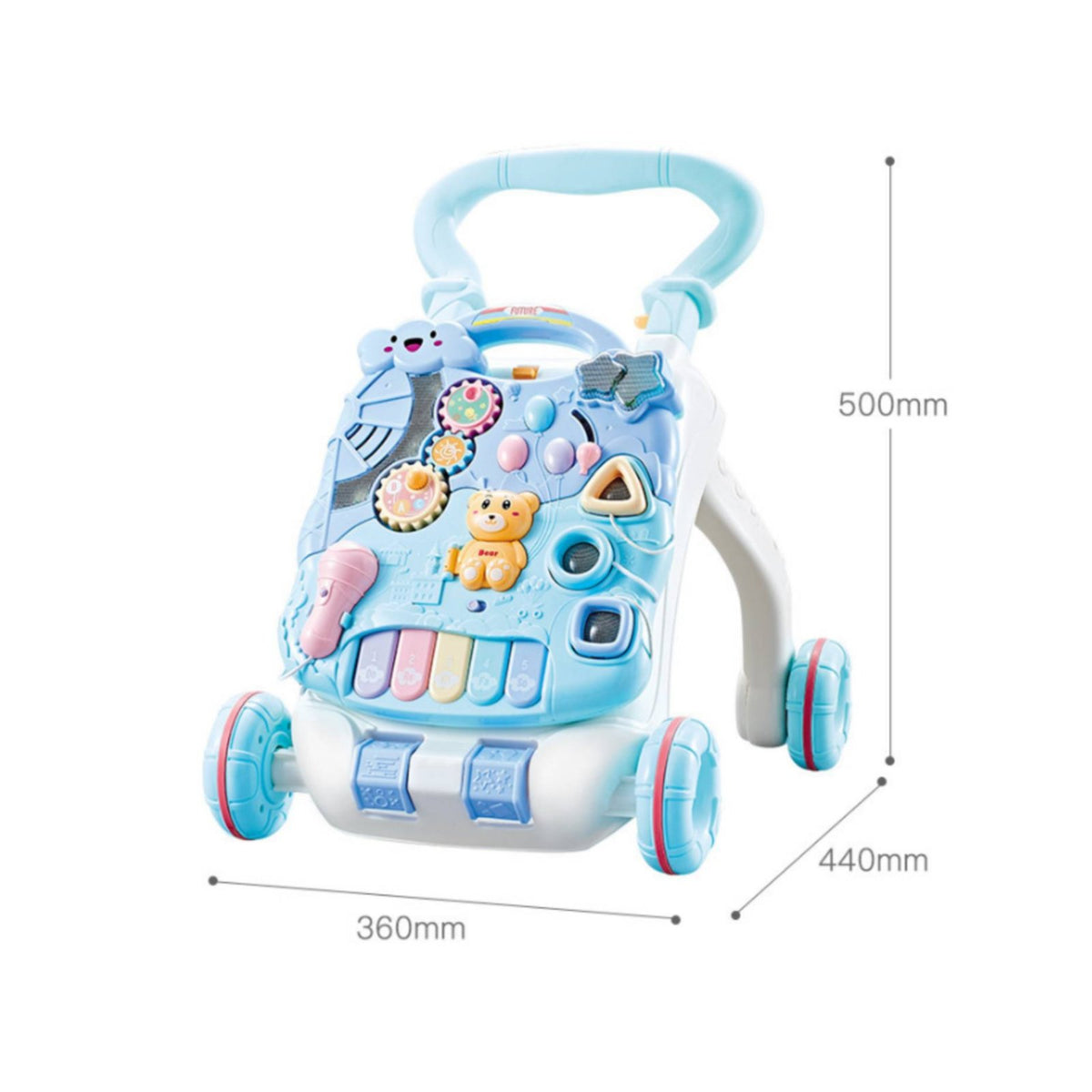 Sit-to-Stand Learning Mobility Aid Weightable Toddler Learning Push Toy