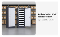 Moisture-Proof Information Security Cabinet Large Capacity Anti Safe Sturdy Construction Fireproof Data Cabinet Shockproof for Archivists, IT Professionals, Public Sector Agencies, Archive Room, Office
