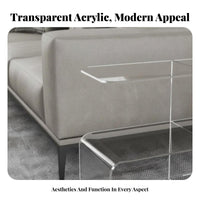 C-Shaped Side Table Minimalist Design C-Shaped Table Space-Saving for Homeowners