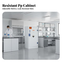 Reactive and Alkali Cabinet Reactive Caustic Cabinet Double Lock Security for Chemists, Scientists, Research Facility, Laboratories, University