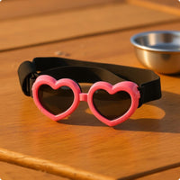 Heart-Shaped Pet Sunglasses Cute Heart-Shaped Dog Sunglasses Easy to Carry