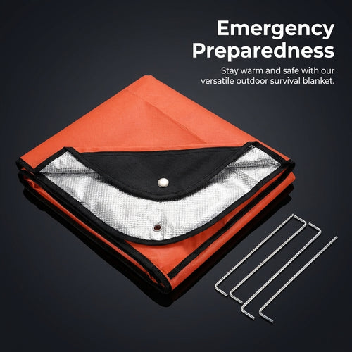 Emergency Blanket Foil, Thermal Blanket for Camping 150x210cm, Insulated Ground Mat for Outdoor Surv - Image 2