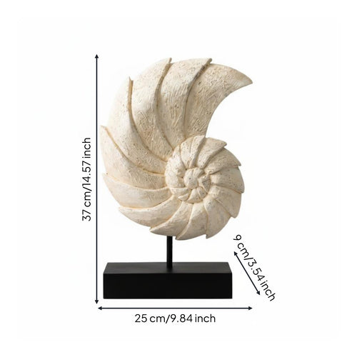 Conch Statue Modern Minimalist Marine Ornament Tabletop Decor Polyresin House Decoration for Showroom