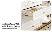 5-Drawer Metal Cabinet Floor-Standing Chest of Drawers Modern Design Large Storage Capacity for Renters, Homeowners, Hallway