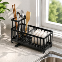 Self-Draining Sink Organizer Base Tray Kitchen Sink Organizer Easy to Clean Household Storage
