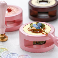 Suidisi Wooden Wax Seal Melting Furnace with Spoon