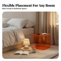 2-Tier C-Shaped End Table Modern aesthetic Household Furniture adaptable Use