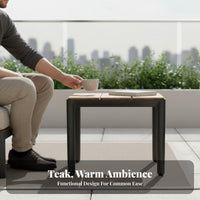 Round End Table Modern Aesthetic Household Furnishing Minimalist Design for Garden
