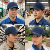 Adjustable Bump Cap with Chin Strap Low-Profile Design Short Brim Bump Cap Lightweight Hat for Construction Sites