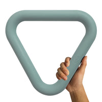 FLD Silicone and Cast Iron Triangular Ring Dumbbell for Pilates and Strength Training