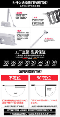 Automatic Spring Door Closer for Fire Doors