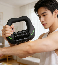 LCD Roller Massager with 8 Adjustable Intensity Levels for Full Body Soreness Relief and Muscle Relaxation