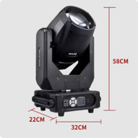 Moving Head Beam Light Compact Beam Light Professional DMX512 for Event Planners, Stage, Weddings