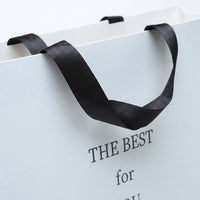 Premium Pearl White Gift Bags with Handles for Retail, Jewelry, and Tea Packaging