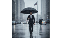 Waterproof Umbrella with 24 Ribs Oversized Large Golf Umbrella Sturdy Brolly Long-Lasting for Couples, Rainy Days