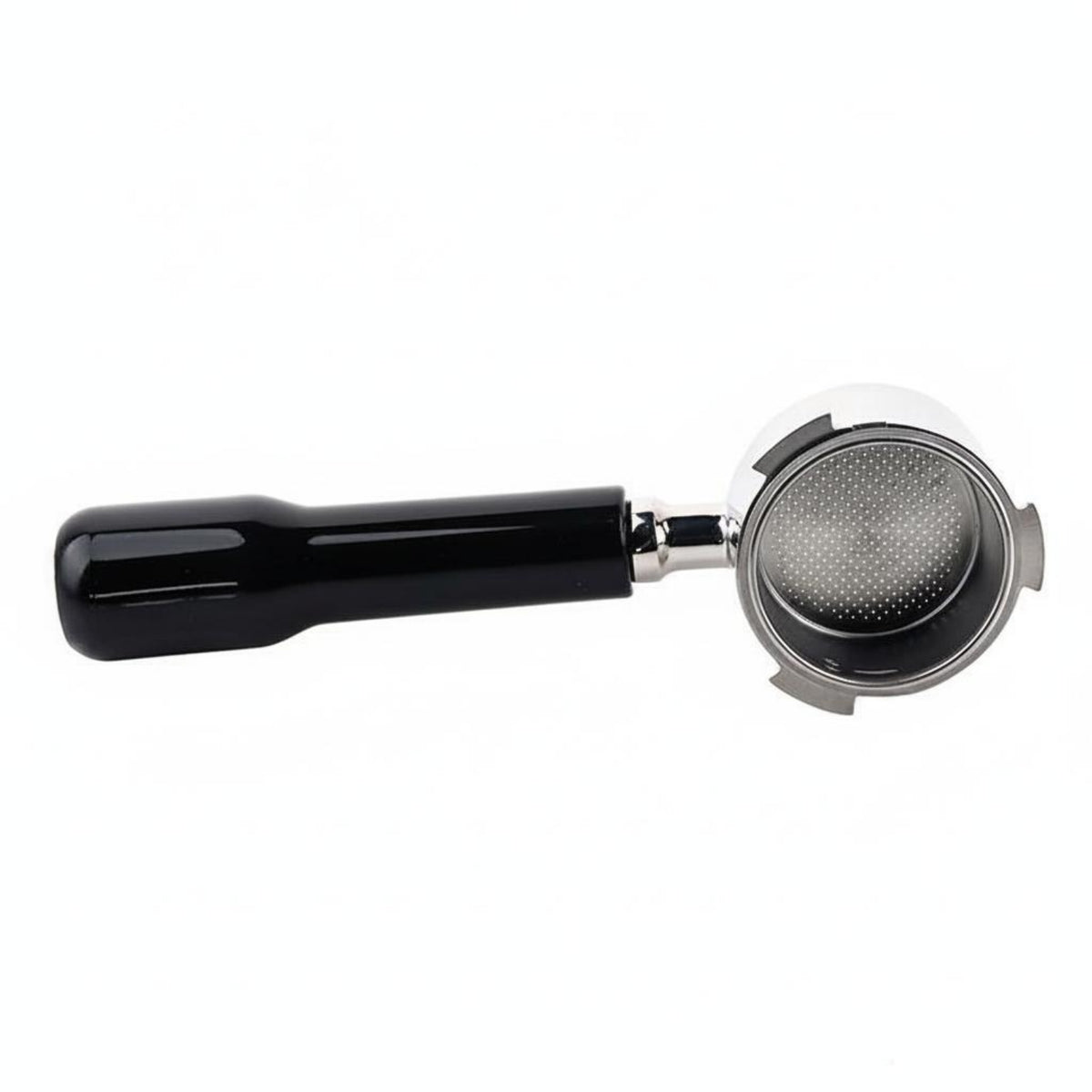 Coffee Machine Handle Bottomless Espresso Portafilter Stainless Steel Three-ear Design Wooden Handle Suitable for Barista Training Home Cafe Office Brewing