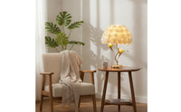 Floral Rose Flower Table Lamp Warm Light Rose Flower Lamp Decorative Romantic for Bedroom, Bedside, Living Room, Wedding