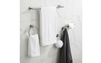 5 Pieces Wall-Mounted Bathroom Hardware Set Stainless Steel Towel Bar Set with Hooks Easy to Install Bathroom Tissue Holder Holder Space-Saving for Powder Room