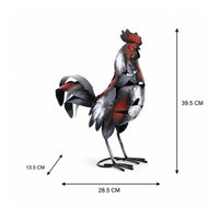 Cockerel Statue Sculpture Outdoor Cockerel Statue Chicken Yard Decor for Patio