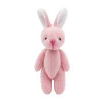 Small Stuffed Bunny with Hanging Cord Mini Bunny Keychain Pendant Embroidered Stuffed Pendant Cute for Keys