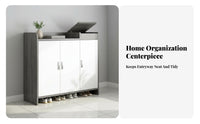 Entryway Footwear Storage Unit Large Capacity Multi-Layer Footwear Storage Unit with Doors Space Saving Household Furniture for Renters, Adults, Foyer