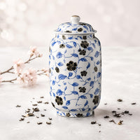 Sealed Tea Jar Easy to Easy-to-Maintain Ceramic Tea Container Retro Design Kitchen Storage