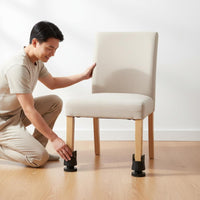 Adjustable Furniture Leg Riser Anti-Slip Heavy Duty Table Elevator Noise Reducing Clamp on Bed Lift