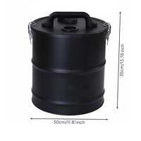 Ash Collection Bucket Large Capacity Dust Collection Drum Compatible Replacement Cleaning Accessory for Outdoor