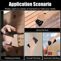 7/12pcs Black EVA Sanding Blocks for Woodworking and Auto Body