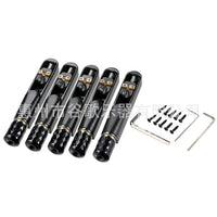 Bass Guitar Bridge, Black, 4-String or 5-String, Split Design