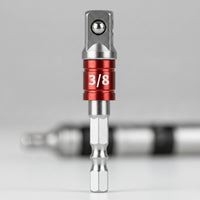 Socket Adapter with Hex Shank Secure 3/8 Socket Adapter Resistant