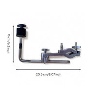 Drum Kit Extension Clamp Knurled Drum Clamp with L-Rod Adjustable Percussion Accessory for Drummers