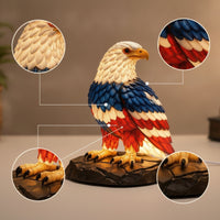 Eagle Lamp Glowing Tabletop Lamp Patriotic for Shelf