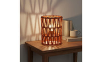Handmade Woven Lampshade Decorative Rattan Design Light Shade Hollow Weave Design Woven Light Shade Easy to Install for DIY Enthusiasts, Dining Room, Bedroom, Restaurant, Kitchen Island