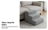 High-Compression Three-Step Pet Stair