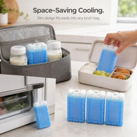 Reusable Ice Packs for Coolers, Breast Milk Storage, and Portable AC Units