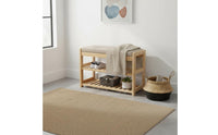 Solid Wood Wooden Hall Tree Bench 3-in-1 Design Entryway Hall Tree with Storage Bench Cushioned Seat Household Furniture Space Saving for Hallway
