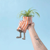 Creative Furniture Flower Pot Resin Figurine Lower Body Design