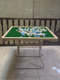 手搓麻将桌可折叠家用带杯架抽屉烟灰缸棋牌桌子免安装简易麻雀台