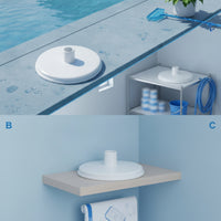 Replacement Pool Skimmer Vacuum Plate Slimline Skimmer Plate with Hose Connector Compact